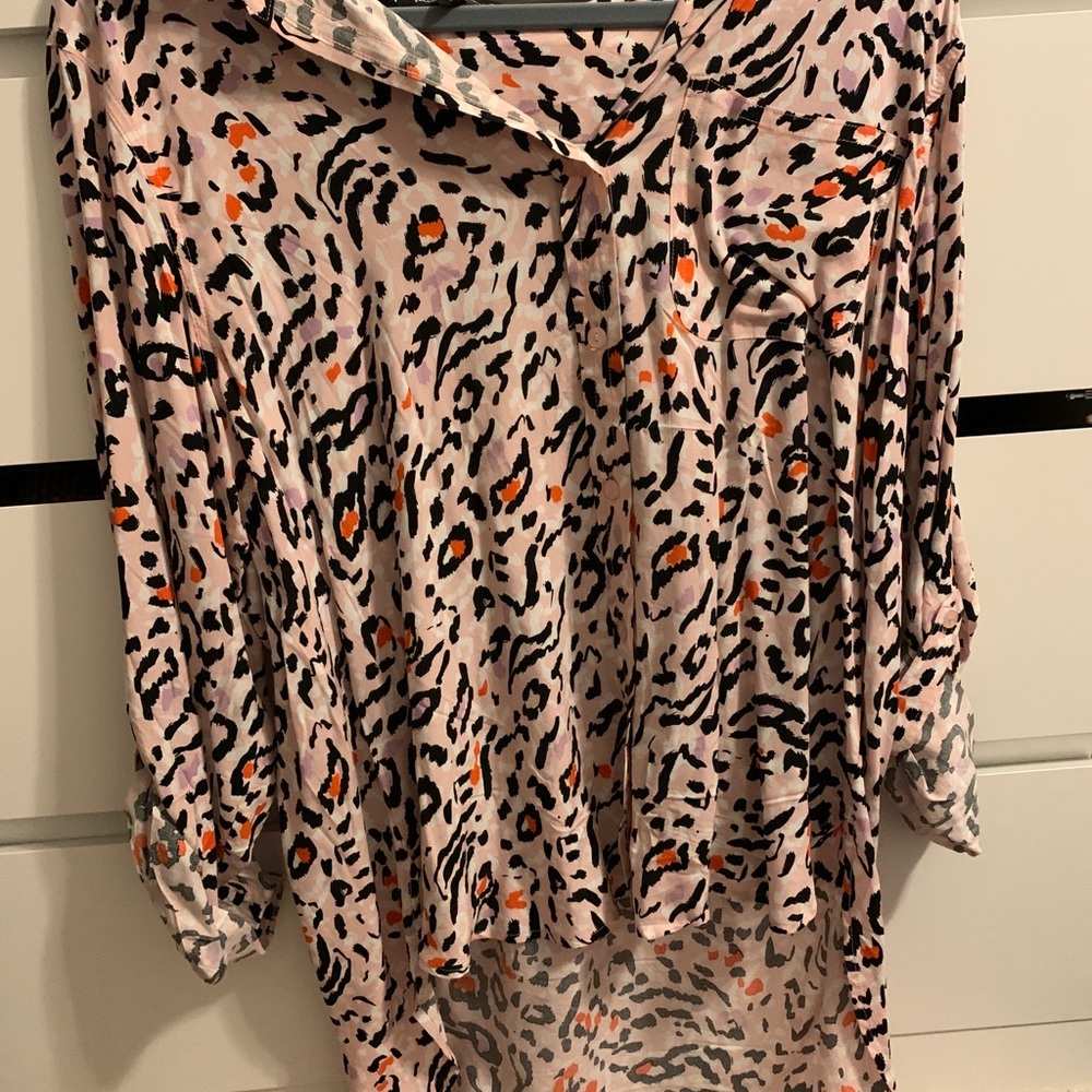 Patterned button up shirt